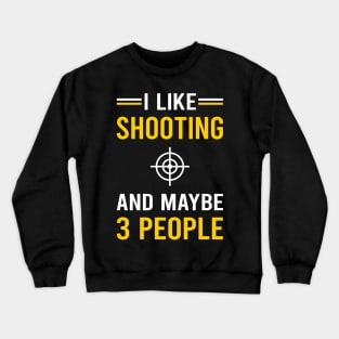 3 People Shooting Crewneck Sweatshirt